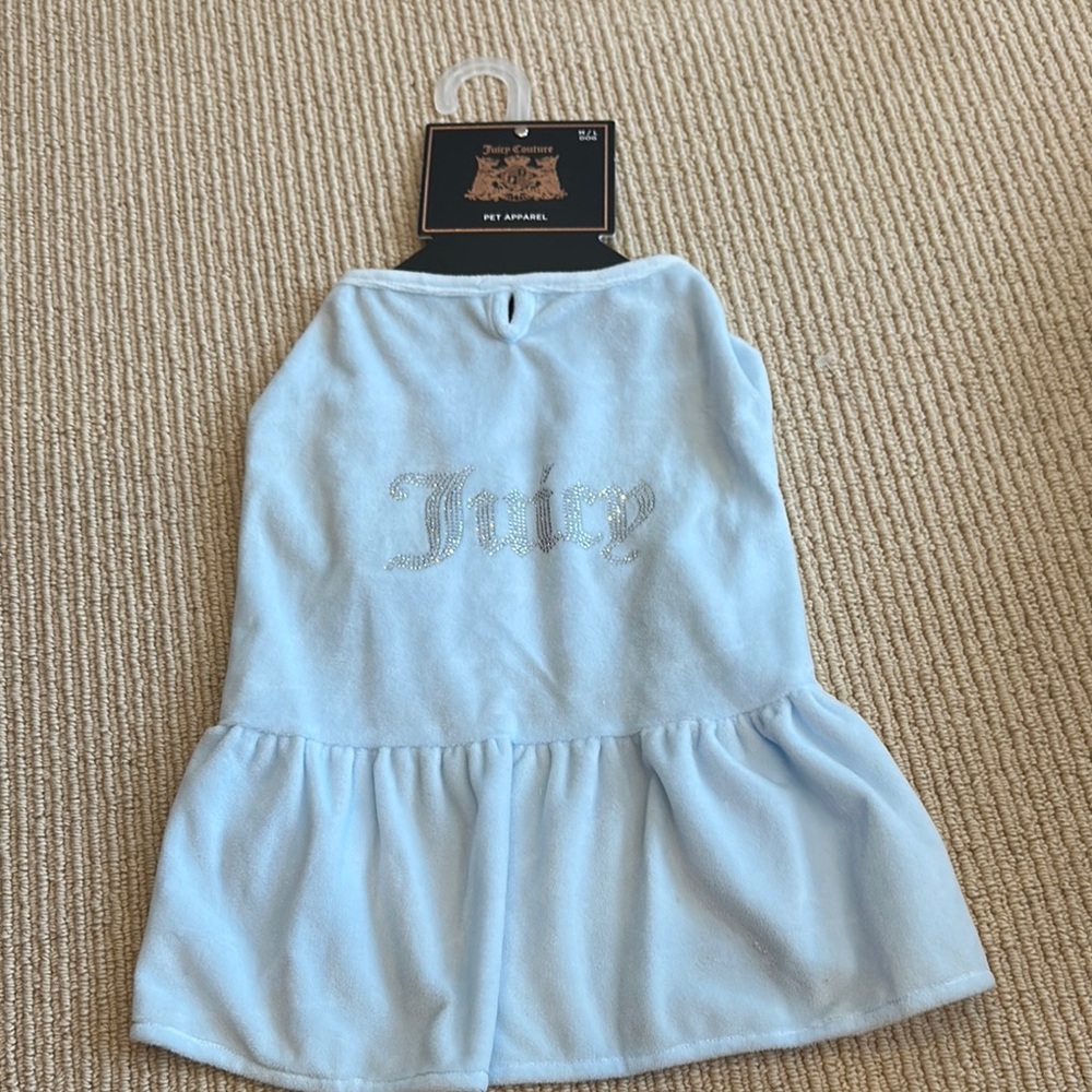 NEW Juicy Couture dog velvor dress